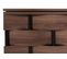 Buffet Hwc-m44 Tressé Push-to-open Portes 109x75x40cm, Marron