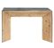 Table Console Hwc-l76 80x120x40cm Naturel Avec Aspect Métal