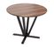 Table De Bistrot Hwc-m56 Ø92cm Aspect Marbre/pierre Piètement Clair