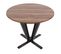 Table De Bistrot Hwc-m56 Ø92cm Aspect Marbre/pierre Piètement Clair