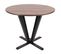 Table De Bistrot Hwc-m56 Ø92cm Aspect Marbre/pierre Piètement Clair