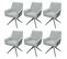 Lot De 6 Chaises De Salle à Manger Hwc-l91 Gris Clair Similicuir Gris Foncé