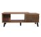 Table Basse Hwc-m45 Design 3d Tiroirs 44x120x65cm, Marron