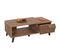 Table Basse Hwc-m45 Design 3d Tiroirs 44x120x65cm, Marron