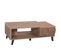 Table Basse Hwc-m45 Design 3d Tiroirs 44x120x65cm, Marron