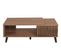 Table Basse Hwc-m45 Design 3d Tiroirs 44x120x65cm, Marron