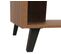 Table Basse Hwc-m45 Design 3d Tiroirs 44x120x65cm, Marron