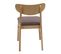 Lot De 6 Chaises De Salle à Manger Hwc-m59 Bois Massif Structure Claire, Taupe