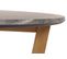 Table Basse Hwc-m61 Ø80cm, Aspect Marbre/pierre, Piétement Clair