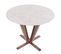 Table De Bistrot Hwc-m56 Ø92cm Sheesham Aspect Bois Foncé