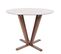 Table De Bistrot Hwc-m56 Ø92cm Sheesham Aspect Bois Foncé