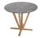 Table De Bistrot Hwc-m56 Ø92cm, Piétement Aspect Béton Brun