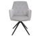 Lot De 6 Chaises De Salle à Manger Hwc-l80 Métal Tissu/textile Gris Clair