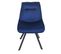 Lot De 6 Chaises De Salle à Manger Hwc-k24 Métal Velours Bleu