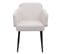 Lot De 6 Chaises De Salle à Manger Hwc-l13 Tissu/textile Métal Crème-blanc