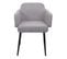 Lot De 6 Chaises De Salle à Manger Hwc-l13 Tissu/textile Métal Gris