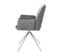 Lot De 6 Chaises De Salle à Manger Hwc-g67 Pivotante Velours Gris Foncé Inox