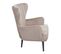 Fauteuil Lounge Hwc-k37 Velours Taupe