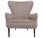 Fauteuil Lounge Hwc-k37 Velours Taupe