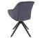 Lot De 6 Chaises De Salle à Manger Hwc-k28 Pivotantes Métal Tissu/textile Gris