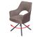 Chaise De Salle à Manger Hwc-k30 Pivotante Marron Marron Foncé