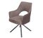 Chaise De Salle à Manger Hwc-k30 Pivotante Marron Marron Foncé