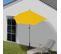 Parasol Semi-circulaire Parla Uv 50+ Polyester/alu 3kg 270cm Jaune Avec Support