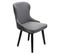 Lot De 2 Chaises De Salle à Manger Hwc-m60 Bois Massif Gris Foncé-gris Clair