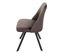 Lot De 2 Chaises De Salle à Manger Hwc-k25 Métal Velours Brun Foncé