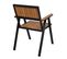 Lot De 2 Chaises De Jardin Hwc-j95 Aluminium Aspect Bois Structure Noire Teak