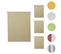 Lot De 4 Stores à Enroulement Hwc-d52 100x160cm Protection Solaire Opaque Beige