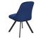 Lot De 2 Chaises De Salle à Manger Hwc-k25 Métal Velours Bleu