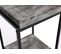 Table à Fleurs Hwc-k71 Mvg-certifié Mdf Métal Gris Foncé, 101cm