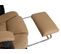 Chaise De Bureau Hwc-m80 Repose-pieds Extensible Similicuir Noir Piétement Taupe