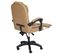 Chaise De Bureau Hwc-m80 Repose-pieds Extensible Similicuir Noir Piétement Taupe