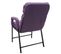 Chaise De Salle à Manger Hwc-k40 Dossier Réglable Métal Tissu/textile Lilas