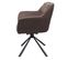 Lot De 6 Chaises De Salle à Manger Hwc-k33 Tissu/textile Similicuir Brun Foncé