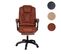 Chaise De Bureau Hwc-m80 Similicuir Noir Coffee Footbase