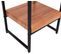 Table De Fleur Hwc-k71 Certifié Mvg Mdf Métal Naturel, 82cm