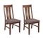 Lot De 2 Chaises De Salle À Manger Hwc-m58 Tissu/textile Bois Massif Foncé, Taupe