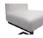 Lot De 2 Chaises Cantilever Hwc-l15 Velours Acier Crème-beige