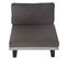 Fauteuil Lounge Hwc-h54 Bois D'acacia Certifié Mvg Gris Rembourrage Gris Foncé