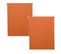 Lot De 2 Stores à Enroulement Hwc-d52 100x160cm Protection Solaire Opaque Orange