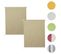 Lot De 2 Stores à Enroulement Hwc-d52 100x160cm Protection Solaire Opaque Beige