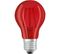 Ampoule LED Standard Verre Rouge Déco - 2,5w Équivalent 15 E27 - Blanc Chaud