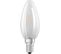 Ampoule LED Flamme Verre Dépoli Variable - 6,5w Équivalent 60w E14 - Blanc Chaud