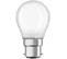 Ampoule LED Sphérique Verre Dépoli - 4w Équivalent 40w B22 - Blanc Chaud
