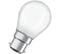 Ampoule LED Sphérique Verre Dépoli - 4w Équivalent 40w B22 - Blanc Chaud