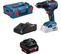 Perceuse-visseuse 18v Gsr 18v-55 + 2 Batteries 5ah + Chargeur Rapide + Coffret L-boxx - Bosch