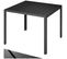 Table De Jardin Carrée Maren Pieds Réglables 90 X 90 Cm X 74,5 Cm - Noir